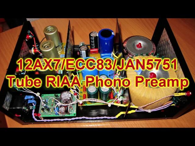 12АХ7 Tube RIAA Phono Preamp