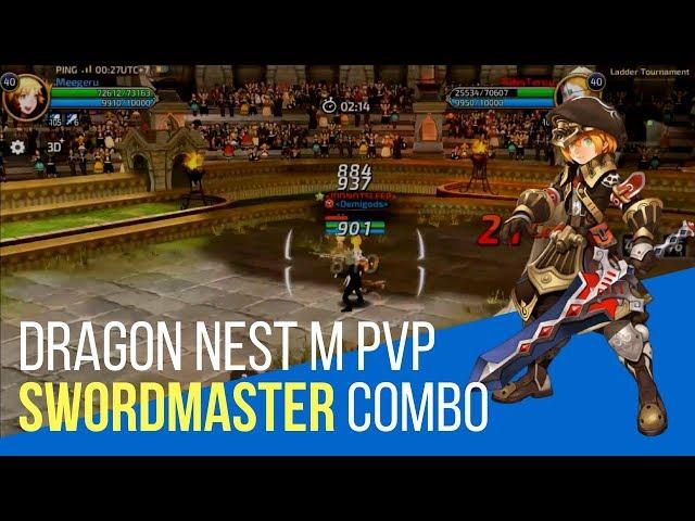 Dragon Nest M PVP Sword Master Combo SEA - 2200+ rating top 100 level 40