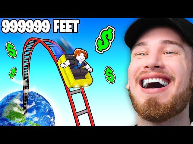 Spending $100,000 ROBUX for the TALLEST ROLLERCOASTER in Roblox