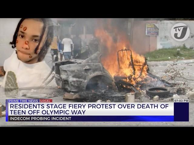 Residents Stage Fiery Protest Over Death of Teen Off Olympic Way | TVJ News