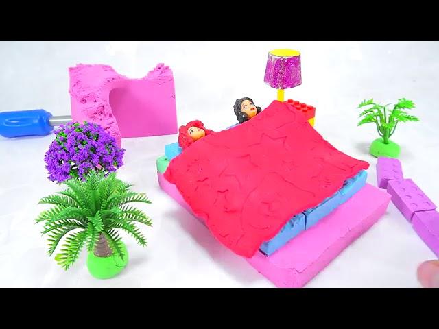 MuBiNkA SaMiNkA How to Make Bed with Elsa Anna Learn Colors For Kids 2018