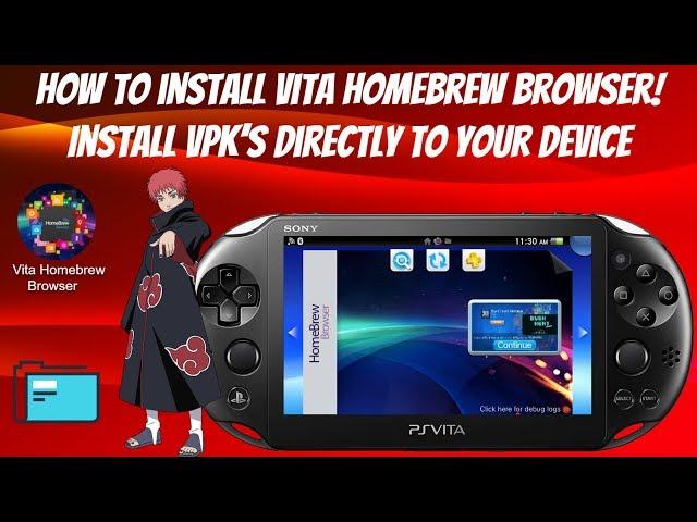 How To Install Vita Homebrew Browser! (Install VPK's Directly To Your Device) 3.60-3.73 #HENkaku