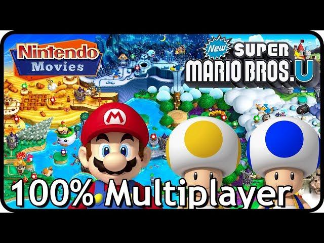 New Super Mario Bros. U (Deluxe) - Full Game (All Worlds, 100% Multiplayer Walkthrough)