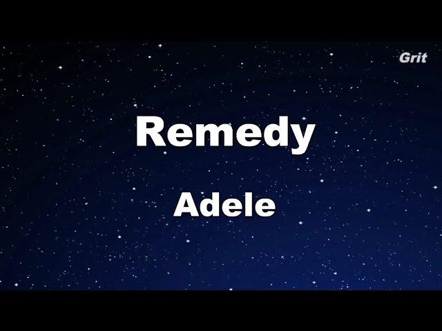 Remedy - Adele Karaoke【No Guide Melody】