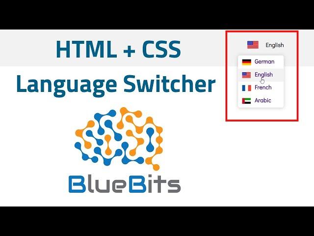 Creating Language Switcher (Dropdown) HTML + CSS with Flexbox