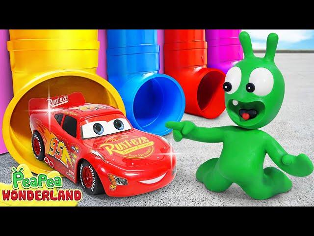 Pea Pea and Four colors Magic Water Pipe - Cartoon for kids - PeaPea Wonderland