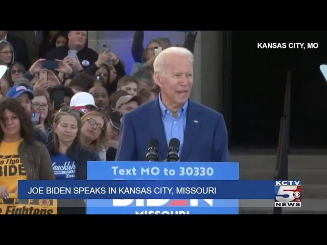 Biden - "...we can only re-elect Donald Trump"  - in full context