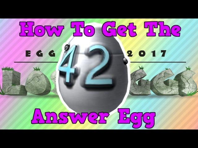 How to Get The Answer Egg | Roblox Egg Hunt 2017 The Lost Eggs