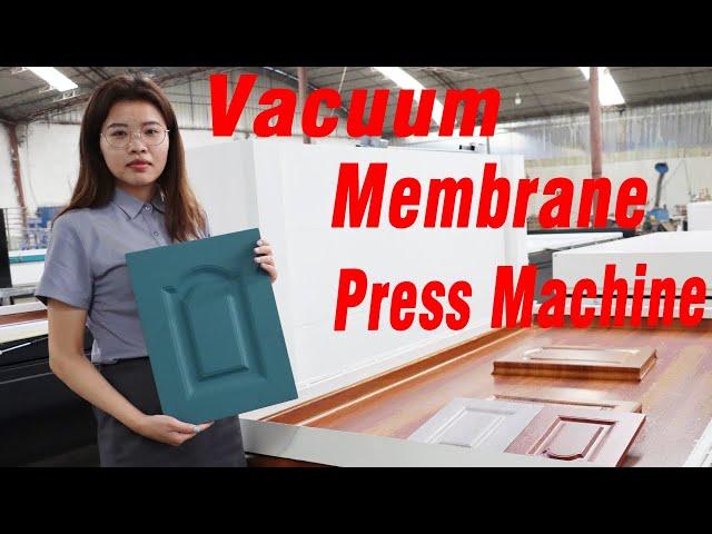 Vacuum Membrane Pressing Machine PVC  Make Kitchen Cabinet Wood Door