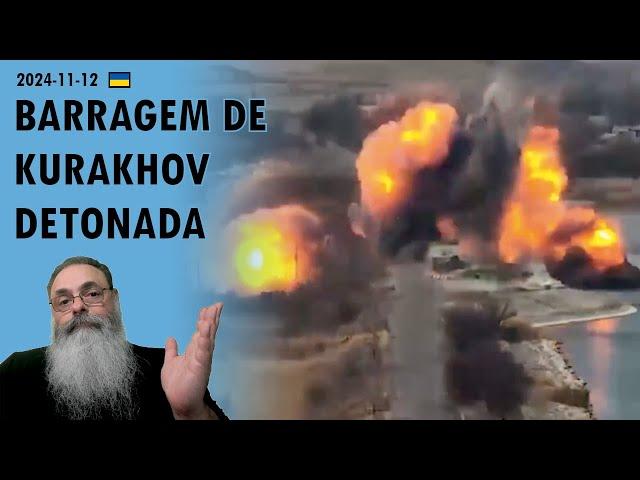 #Ucrânia 2024-11-12: RUSSOS avançam a NORTE de KURAKHOVE forçando UCRANIANOS a EXPLODIR BARRAGEM