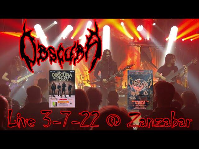 OBSCURA Live @ Zanzabar FULL CONCERT 3-7-22 A Valediction North American 2022 Louisville KY 60fps