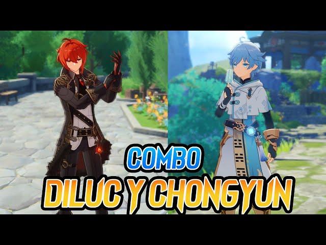 El MEJOR Combo con DILUC y CHONGYUN! - Genshin Impact