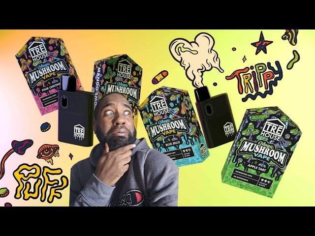 I VAPED SHROOMS!? TRE HOUSE MAGIC MUSHROOM VAPE BLUE JELLO REVIEW!