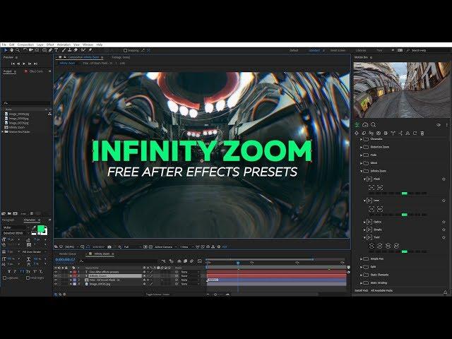 Infinite Zoom - Free After Effects presets [Motion Bro]