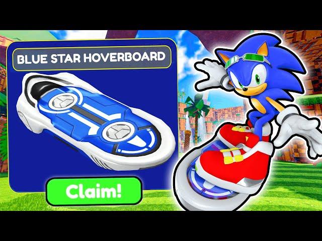 How To CLAIM HOVERBOARDS for FREE in SONIC SPEED SIMULATOR ! (Roblox) Hoverboard Event