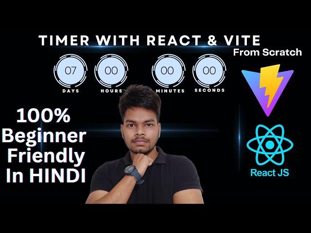 React Countdown Timer App with Vite | Complete Beginner Friendly