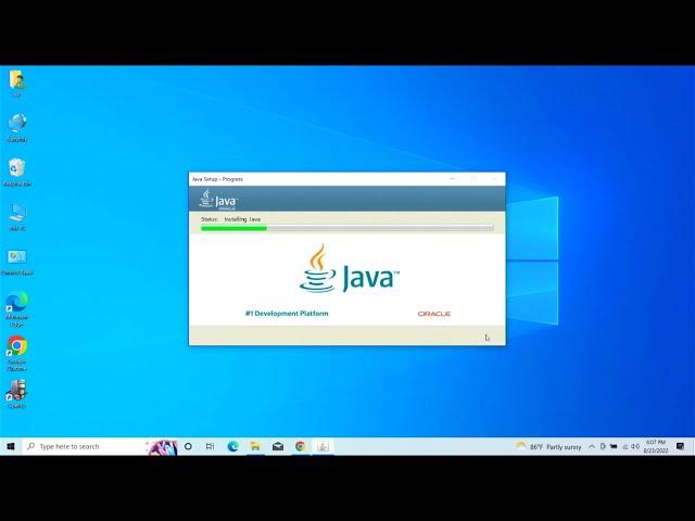 Install Java Runtime Environment in Windows 10