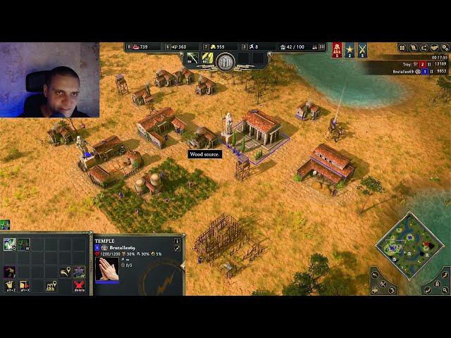 Age of Mythology Retold Skirmish Mode Gameplay Epic Battles with Minotaurs