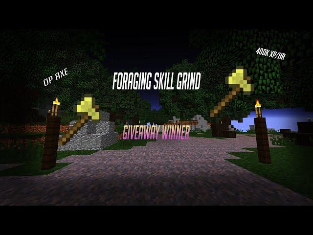 Hypixel Skyblock 400,000 Foraging XP Per HOUR! (Giveaway Winners!)
