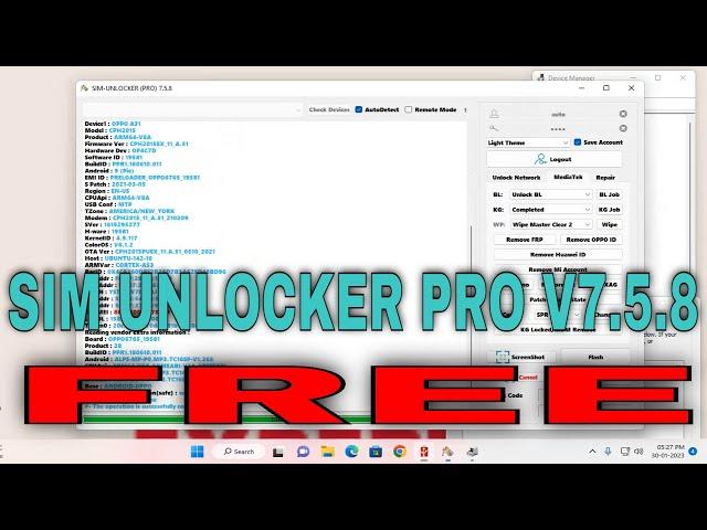 Unlock Android Devices for FREE: SIM UNLOCKER PRO TOOL V7.5.8 | FRP, Network Unlock | Easy-to-Use