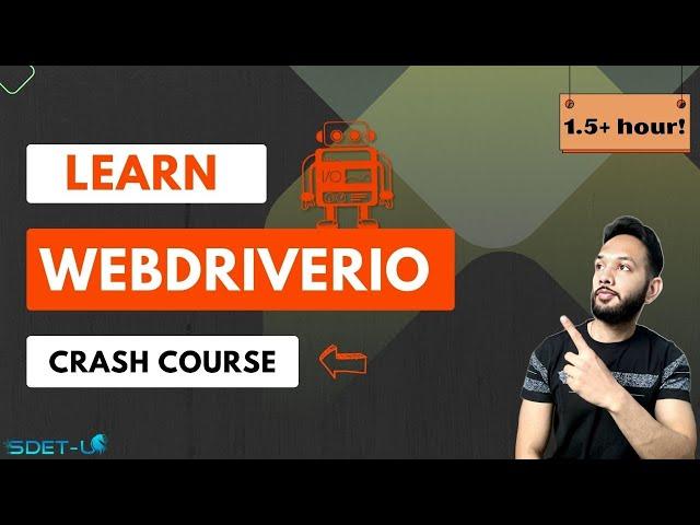 WebdriverIO Tutorial | Full Crash Course | Latest Version