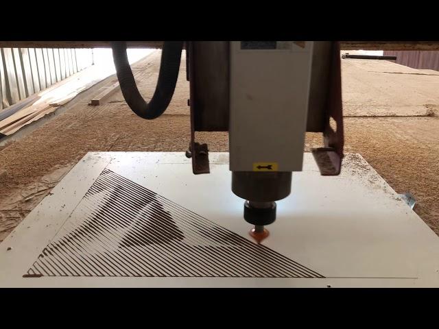 CNC router and ArtCam V bit carving photo ll Pictures cut in wood llHalftone images