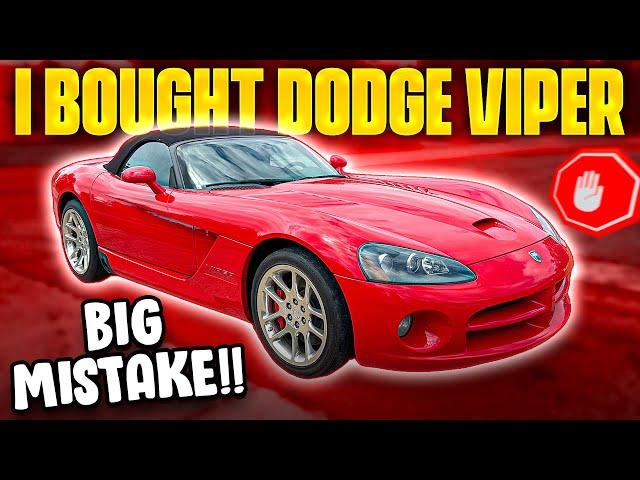 I Bought the Cheapest Dodge Viper Because Nobody Wanted it! Big Mistake!