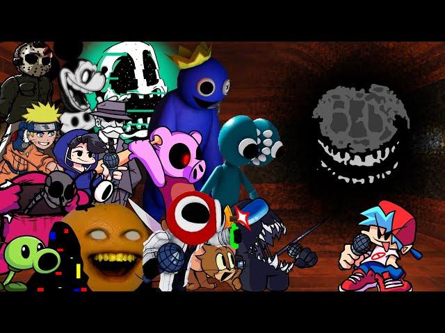 FNF No Time But Everyone Sings It (Doors Rush No Time but different characters sing)