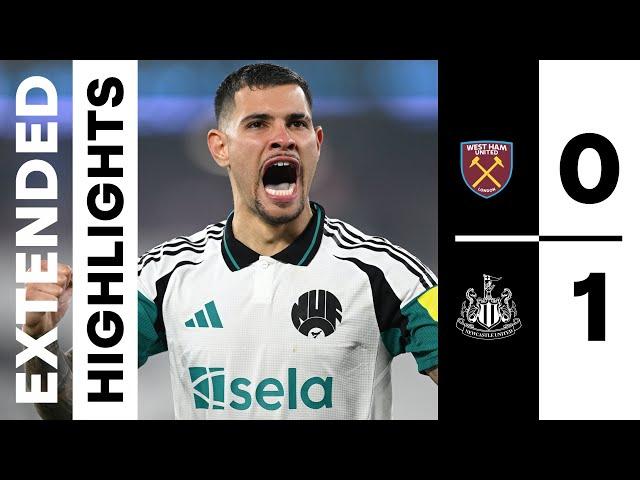 West Ham United 0 Newcastle United 1 | EXTENDED Premier League Highlights | Bruno wins it 