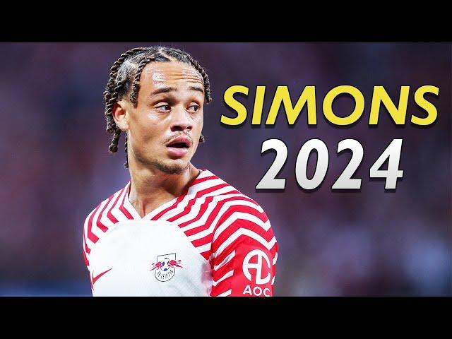 Xavi Simons 2024 ● Skills, Goals & Passes 