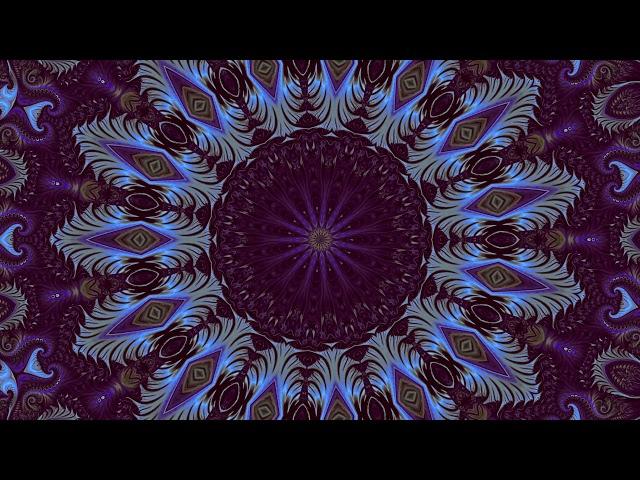 2Hr Sleep Sounds with 4K Psychedelic Visuals Mandala - Healing Psyart Video - Visualize Happiness