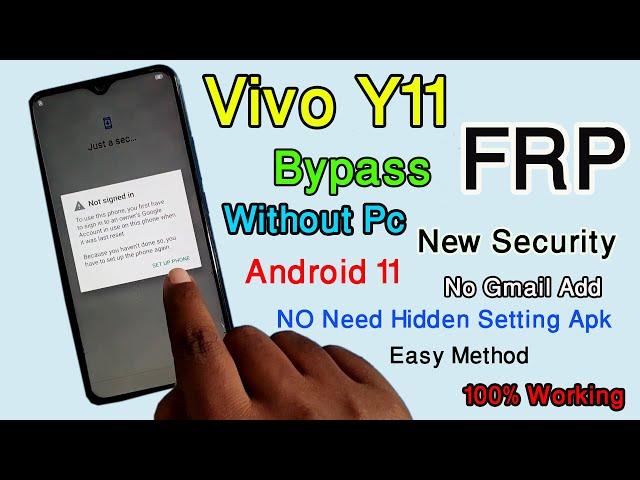 Vivo Y11 ( 1906 ) Android 11 FRP Bypass | Vivo Y11 Google Account Remove | No Need Hidden Setting