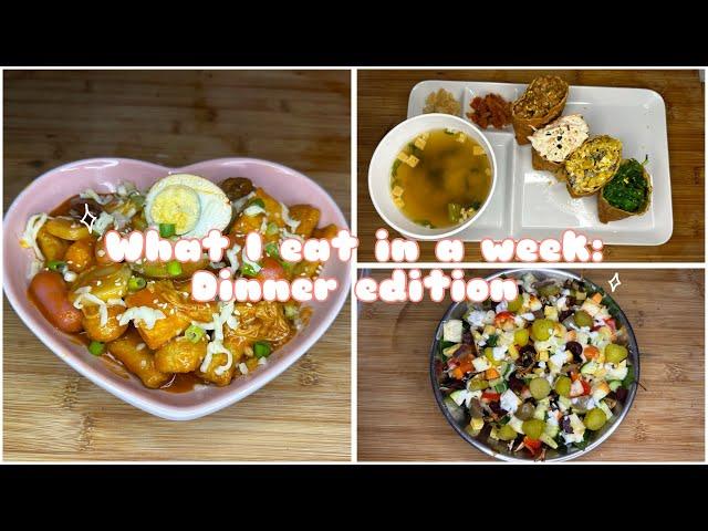 What I eat in a week: dinner edition | Asian food 