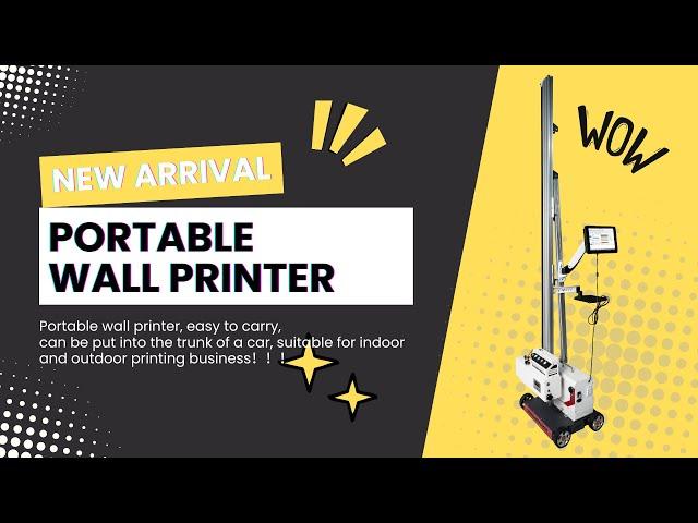 Portable Wall Printer | FR-01 Wall Printer Display #wallprinter #wallpainting #wallprinting