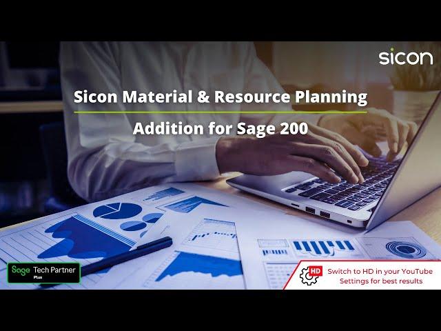 Sicon Material & Resource Planning (MRP) Product Overview