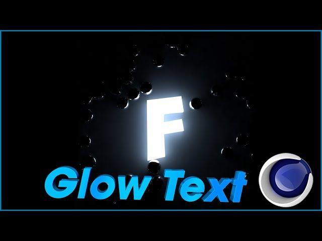 Как сделать светящийся текст  в Cinema 4d | Glow Text