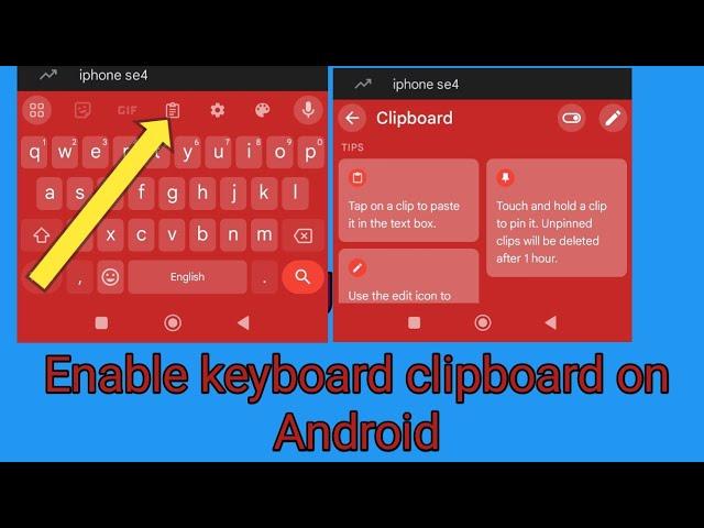 How to Keyboard clipboard enable on Redmi or any android phone