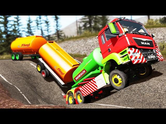 Trucks vs Potholes #75 | BeamNG.DRIVE