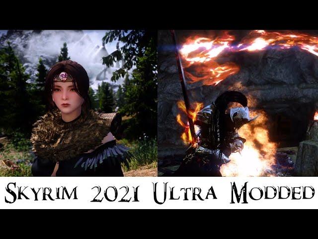 Skyrim 2021 Ultra Modded - Visual Showcase and Combat Gameplay!