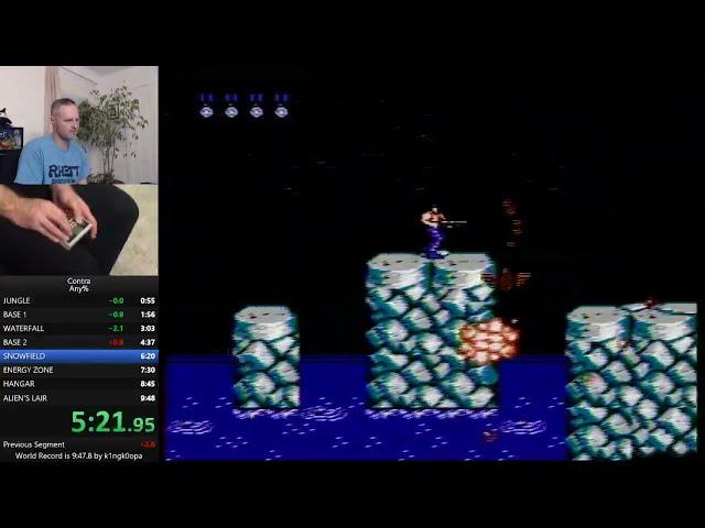 Contra Personal Best Speedrun in 9:48.183