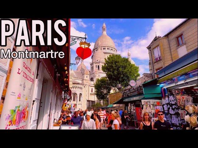 PARIS Montmartre, France, Evning walk - 4K 60fps - Go Walking Tours