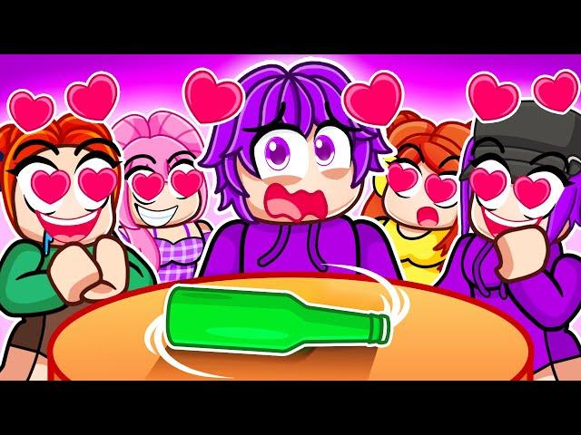I Played Spin The Bottle With MY CRAZY FAN GIRLS... (Roblox Snapchat)
