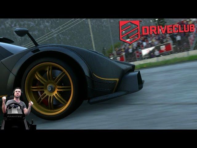 Дрифт на Pagani Zonda R Driveclub на руле Fanatec CSL Elite