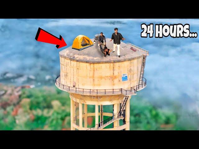 Living 24 hours on top of water tank