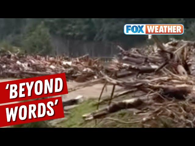 Chimney Rock Completely Destroyed As Helene Unleashes Historic Flooding Across North Carolina