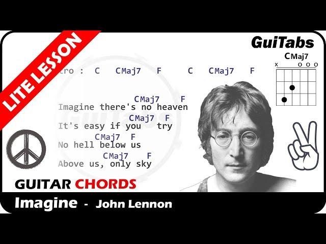 IMAGINE  - John Lennon  ( Lyrics and GuiTar Chords ) 