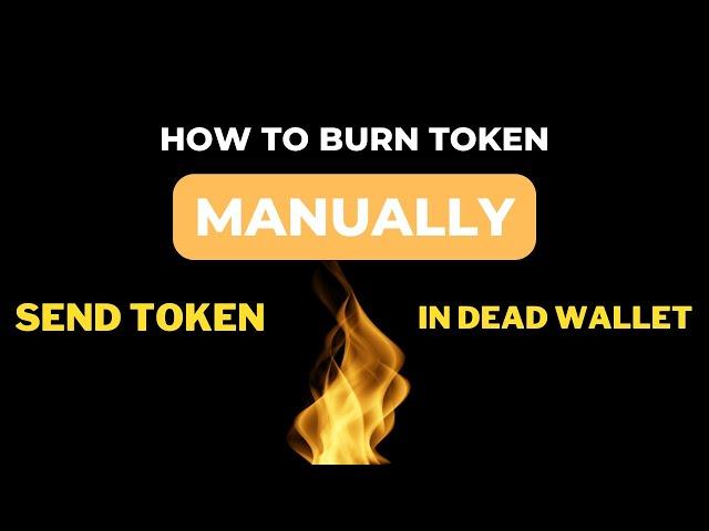 How to burn crypto Token manually - How to send dead wallet || #TechCryptCode