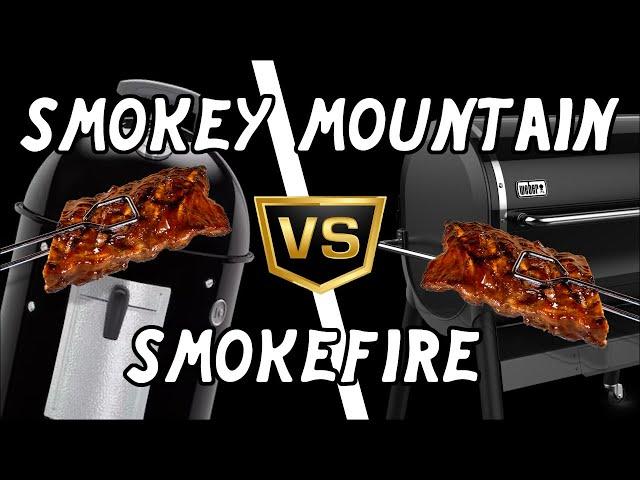 PORK RIBS BATTLE: Weber Smokey Mountain vs. Weber Smokefire Pellet Grill