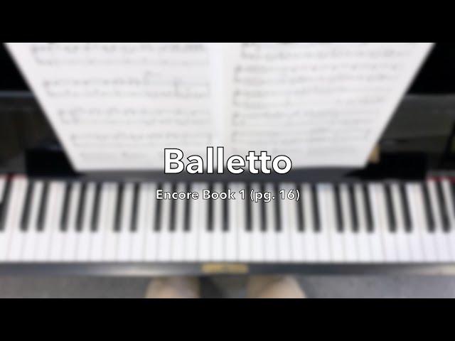 Balletto from ABRSM Encore Book 1 (Page 16)