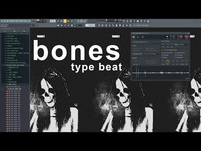 Making a Bones type beat- FL STUDIO- SESH